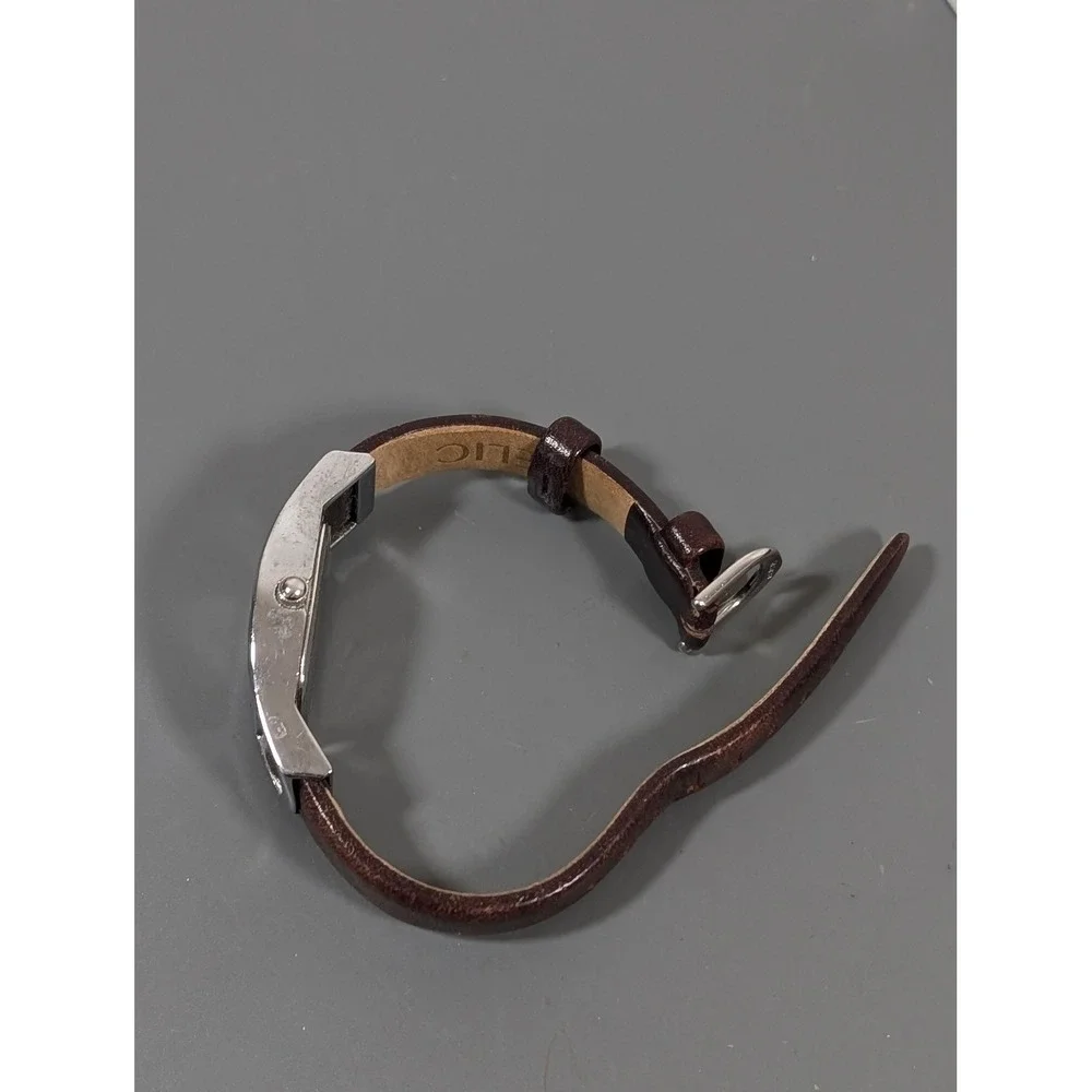 Relic Folio‎ Watch Womens Brown Silver ZR33529 Leather Strap